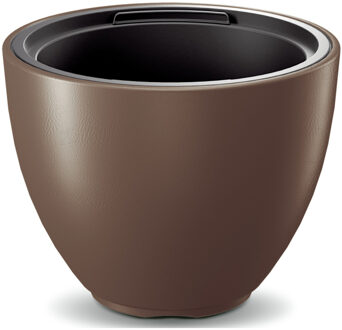 Prosperplast Plantenpot/bloempot Sevilla - buiten/binnen - kunststof - bruin - D30 x H23 cm - Plantenpotten