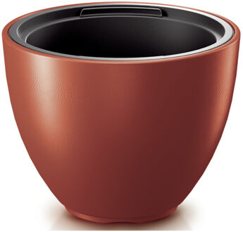 Prosperplast Plantenpot/bloempot Sevilla - buiten/binnen - kunststof - koper - D39 x H30 cm - Plantenpotten Bruin