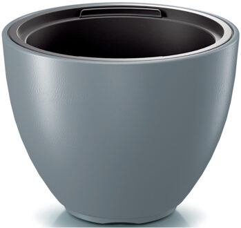 Prosperplast Plantenpot/bloempot Sevilla - buiten/binnen - kunststof - lichtgrijs - D39 x H30 cm