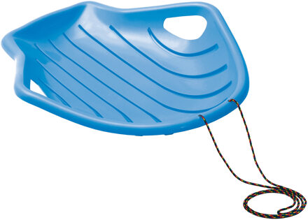 Prosperplast Sneeuw slee met trekkoord - blauw - kunststof - voor kinderen - 78 cm