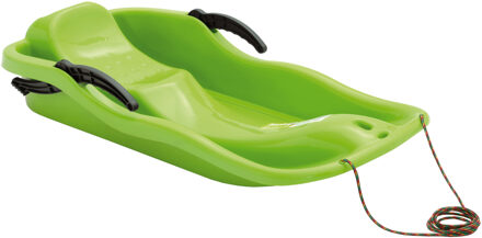 Prosperplast sneeuw slee - slede met trekkoord - voor kinderen - groen - Kinderslee - 87 x 40 cm