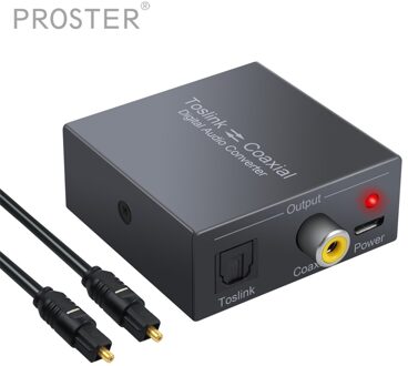 Proster Bi-Directionele Spdif & Coaxiale Converter 192 Khz Digitale Audio Converter Spdif Coax En Toslink Optische Splitter