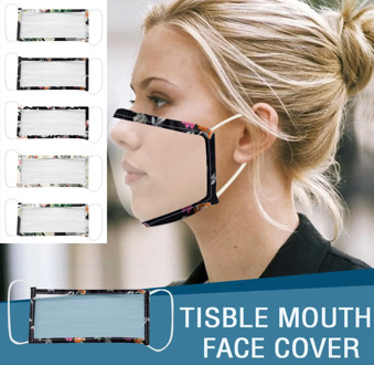 Protection Clear Window Visible Expression For The Deaf And Hard Of Hearing face masks mouth adult reusable washable fabric