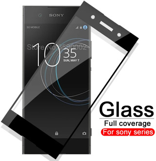 Protective Glass Case For Sony Xperia XA1 XA2 XA3 Plus Ultra XZ4 Tempered Glass For sony XZ Premium XZ1 Compact soni Cover Film