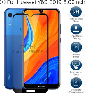 protective glass for huawei y6s jat-l41 tempered glass on huwei huaweii y6 s y6s y 6s 6.09'' original screen protector film