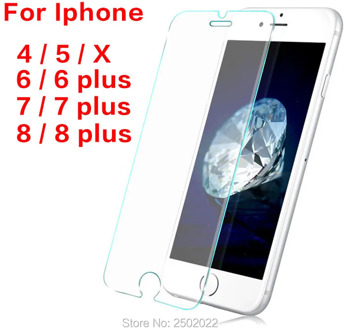 Protective Glass For Iphone 8 Plus Glass Protection For Iphone X Film i phone 7 6 Plus 5 4 8plus Screen Protector Tempered Glas