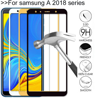 Protective Glass for Samsung galaxy a8 a7 a6 a9 plus 2018 tempered glas tremp a9200 a750 a 7 8 + Screen Protector on Samsun Film