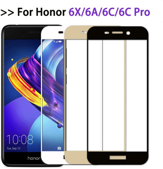 Protective Glass On For Huawei Honor 6c pro case Full Cover Screen Protector For Honor 6x 6a Tempered Glass Film honor6 6 a c x