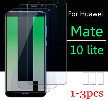 Protective glass on for Huawei mate 10 lite screen protector huavei hauwei mate 10lite light matte10lite tempered glas sheet fil