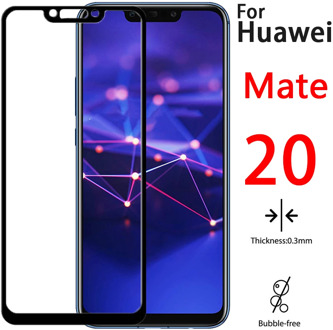 Protective Glass On For Huawei Mate 20 Lite Tempered Glas Film Huavei 20Lite Tremp Huawey Light Screen Protector Full Cover Cam