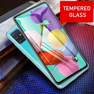 Protective Glass On For Samsung Galaxy A 51 A51 Case Screen Protector For Galaxy A71 A 71 A515 A70 A50 Tempered Glass Guard Film