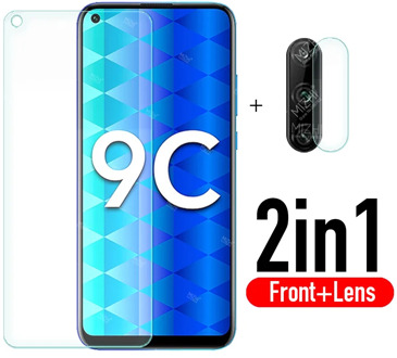 protective glass on honor 9c tempered glas screen protector film for huawei honor9c honer 9 c c9 6.39 huawey onor huwei hawei