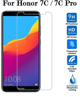 Protective Glass On The For Huawei Honor 7C Pro C7 7 C Tempered Glas Honor7C 5.7 inch Screen Protector Protection Film 9H 2.5D