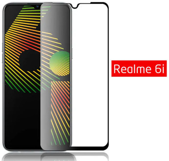 Protective Glass on the for oppo Realme 6i Tempered Glass Full Cover For Realmi 6i Realy i6 6 i Realme6i Safety Screen Protector