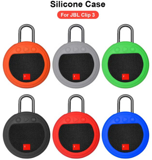 Protective Silicone Shockproof Case Anti-scratch Durable Stand Up Carrying Case Sleeve For Bluetooth Speaker JBL Clip 3