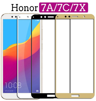 Protective Tempered Glass on the For huawei Honor 7A Pro 7X 7C honor7a honor7c Hono 7 A C X A7 C7 X7 Glass screen protector Film