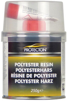 Protecton polyesterhars 250 gram aluminium wit/rood