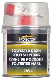 Protecton polyesterhars 250 gram aluminium wit/rood