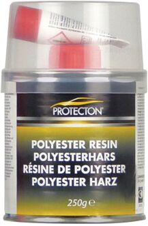 Protecton polyesterhars 250 gram aluminium wit/rood