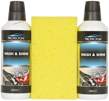 Protecton set wash & shine met spons 500 ml