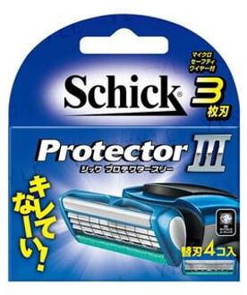 Protector 3 Razor Blade Refill 4 pcs