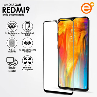 Protector Pantalla de Cristal Templado Completa para Xiaomi Redmi 9 Protección de vidrio de Seguridad
