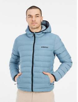 Protest basso outdoor pufferjacket functioneel jack heren - - maat L Blauw