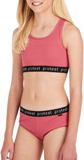Protest Beau Bikini Meisjes roze - zwart - wit - 140