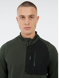 Protest catcher 1/4 zip active top skipully met rits heren - - maat S Groen
