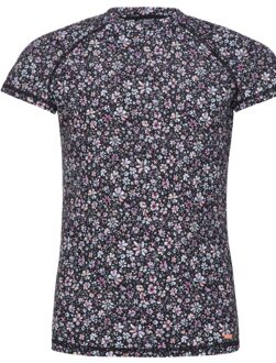 Protest Prtfleuri UV-shirt Meisjes 116 Zwart dessin