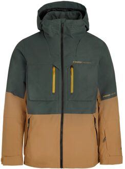 Protest PRTONEGA Ski/Snowboardjas Heren S Bruin dessin