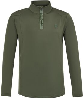 Protest REWILL 1/4 zip Skipully Heren XS Donkergroen
