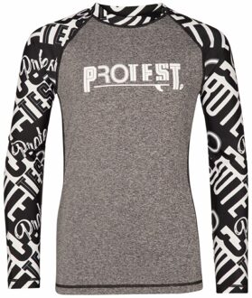 Protest RISSO JR rashguard long sleeve Casual T-shirt Jongens 116 Zwart