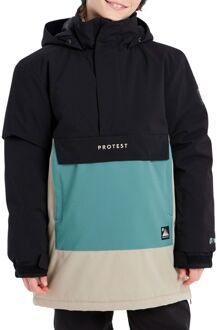 Protest Swallow Anorak Skijas Jongens zwart - blauw - beige - 128