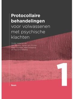 Protocollaire behandelingen voor volwassenen met psychische klachten / 1 - Boek Boom uitgevers Amsterdam (9089537139)