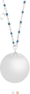 Proud MaMa Zwangerschapsketting Babybel Ketting Mother Fine silver/blu