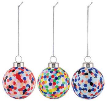 Proust Kerstbal set van 3 Mendini