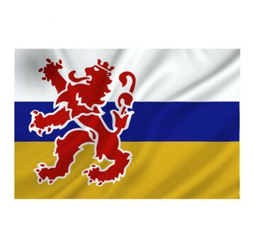 Provincie Limburg vlag - 100 x 150 cm - Provincie vlaggen - polyester Aqua
