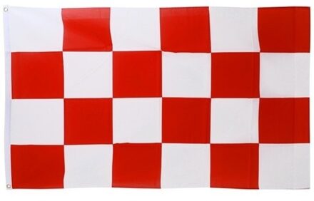 Provincie Noord Brabant vlag - 90 x 150 cm - Provinciale vlaggen - Polyester - met ringen Multi