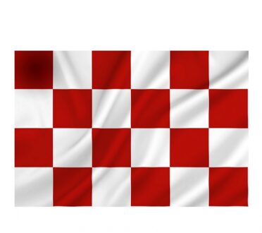 Provincie vlag groot - Noord Brabant - 100 x 150 cm - polyester - feest vlaggen Rood