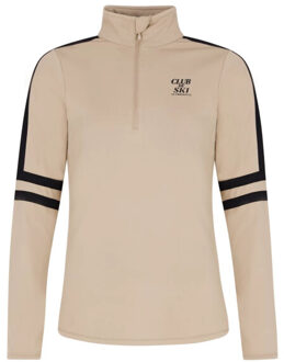 PRTPRUE 1/4 zip Ski Pully Dames L/40 Beige