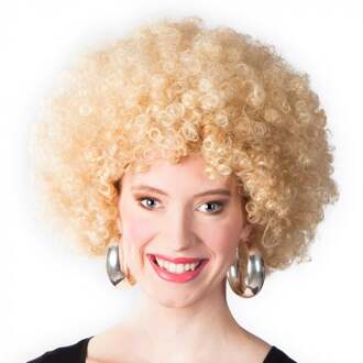 Pruik Afro Blond Multikleur