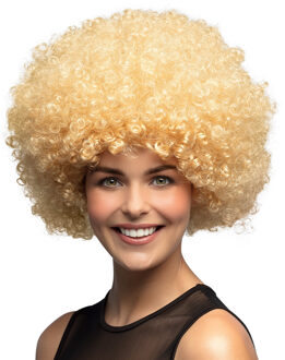 Pruik Afro Blond Multikleur