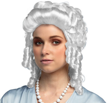 Pruik Baroque Dames Wit