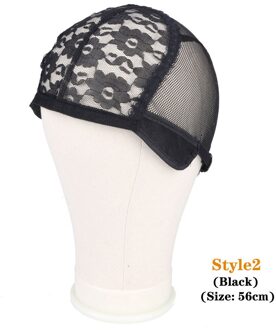 Pruik Cap Haarnetje Voor Maken Pruiken Mesh Haarnetjes Gratis Size Pruik Caps Met Verstelbare Riem Zwart/Bruin Haar net Weave S2