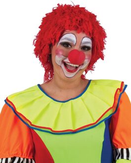 Pruik Clown Rood Rood - Zalm