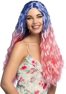 Pruik Mirage Fantasy Wave Multikleur - Print
