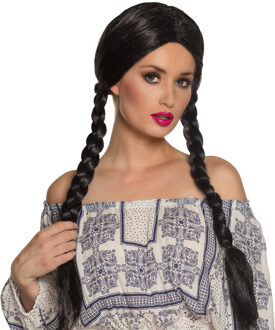 Pruik Natascha Dames Zwart