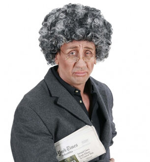 Pruik oude man afro
