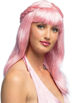 Pruik Pink Magical Sweety Roze